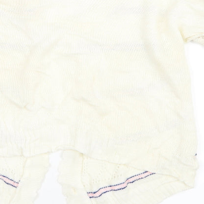Glen Womens Ivory  Knit Cardigan Jumper Size M