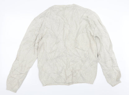 BHS Mens Beige  Knit Pullover Jumper Size M