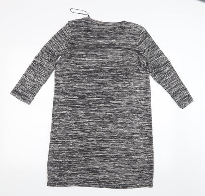 TU Womens Black   Basic T-Shirt Size 10  - Long