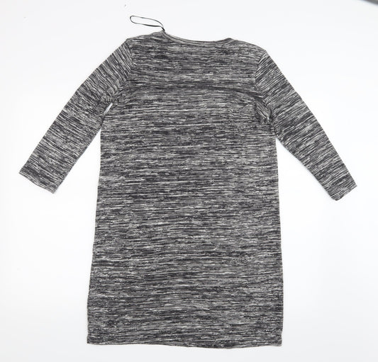 TU Womens Black   Basic T-Shirt Size 10  - Long