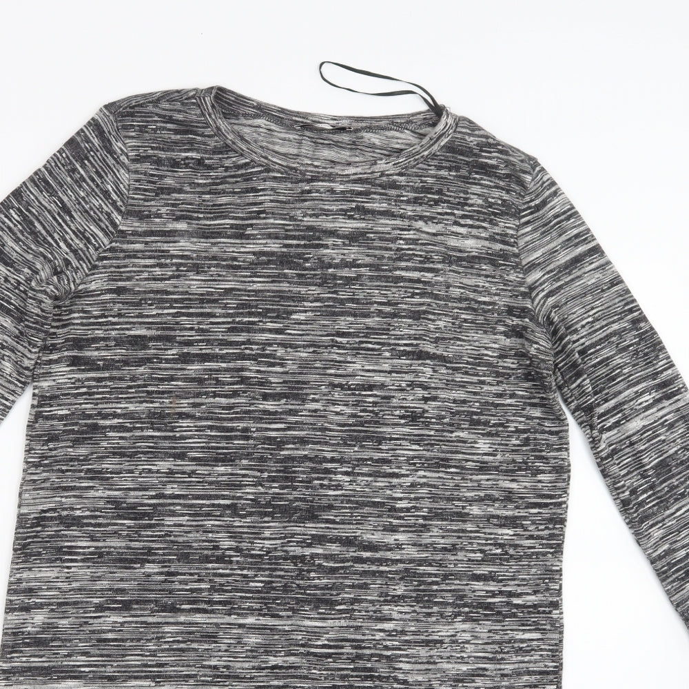 TU Womens Black   Basic T-Shirt Size 10  - Long