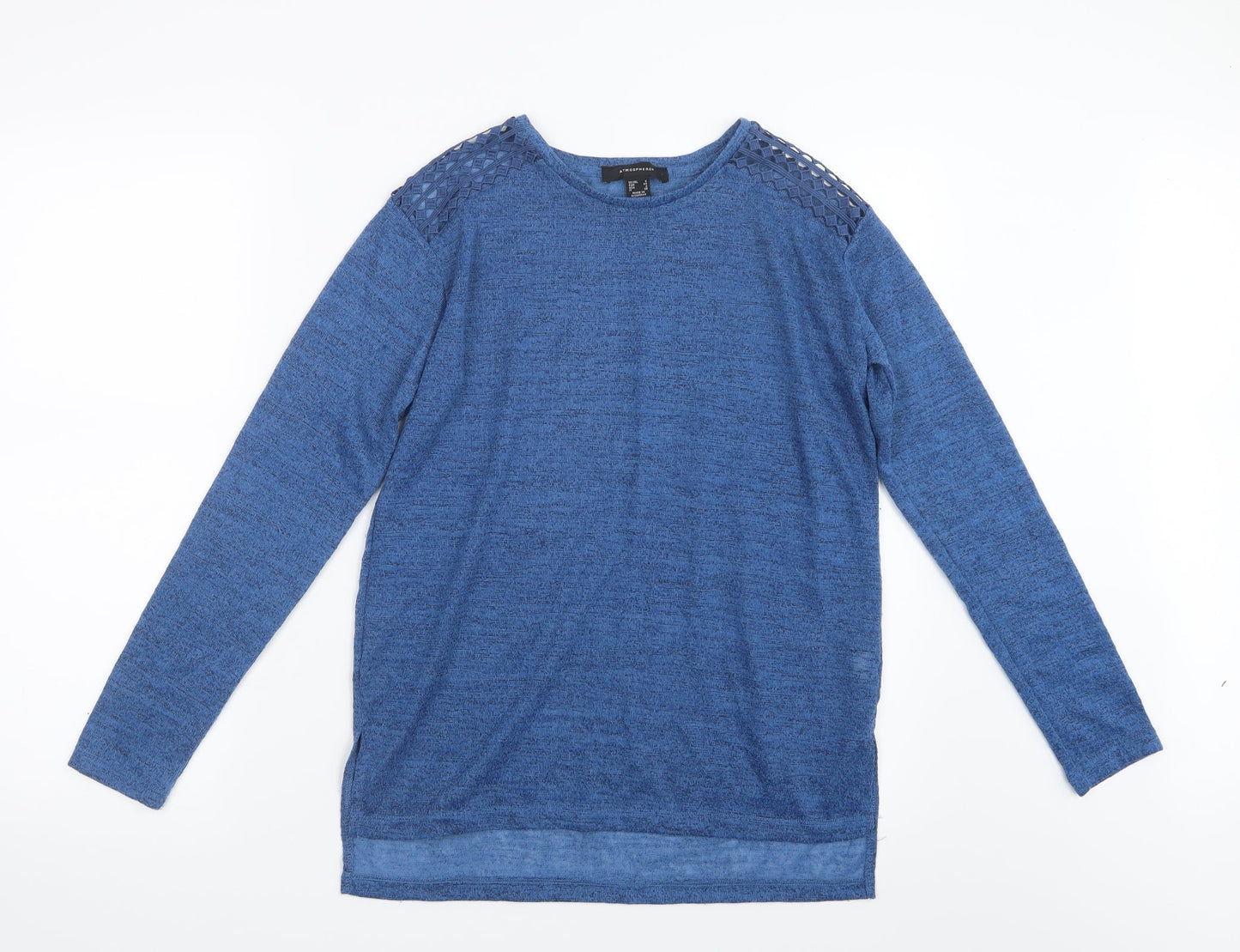 Womens UK Size 6 Atmosphere Blue Basic T-Shirt