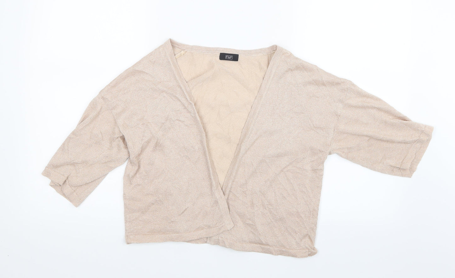 F&F Womens Pink  Knit Cardigan Jumper Size 14