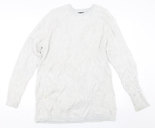 New Look Mens Grey   Pullover Jumper Size 2XL