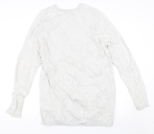 New Look Mens Grey   Pullover Jumper Size 2XL