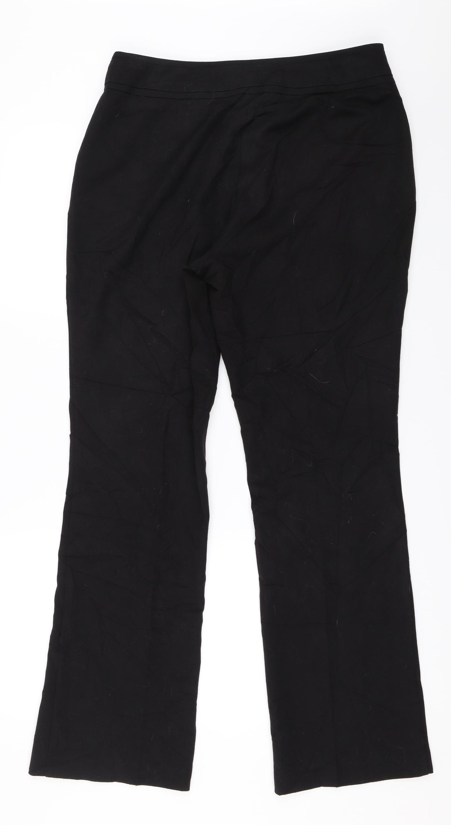 Womens UK Size 12 F&F Regular Fit  Black Trousers