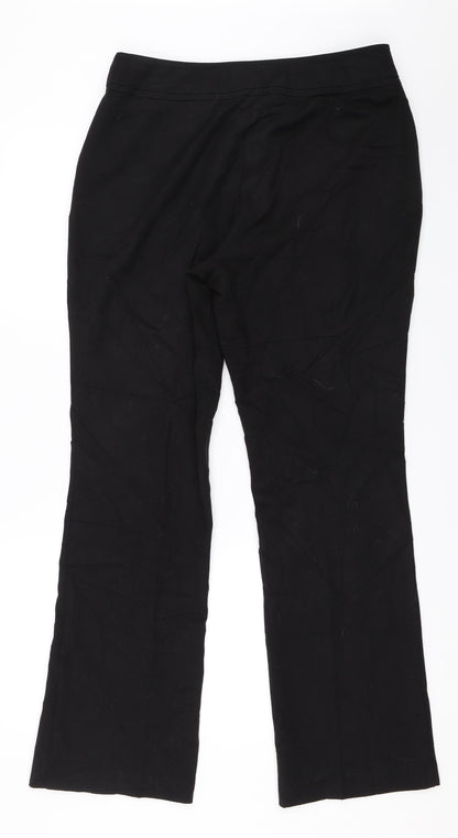 Womens UK Size 12 F&F Regular Fit  Black Trousers