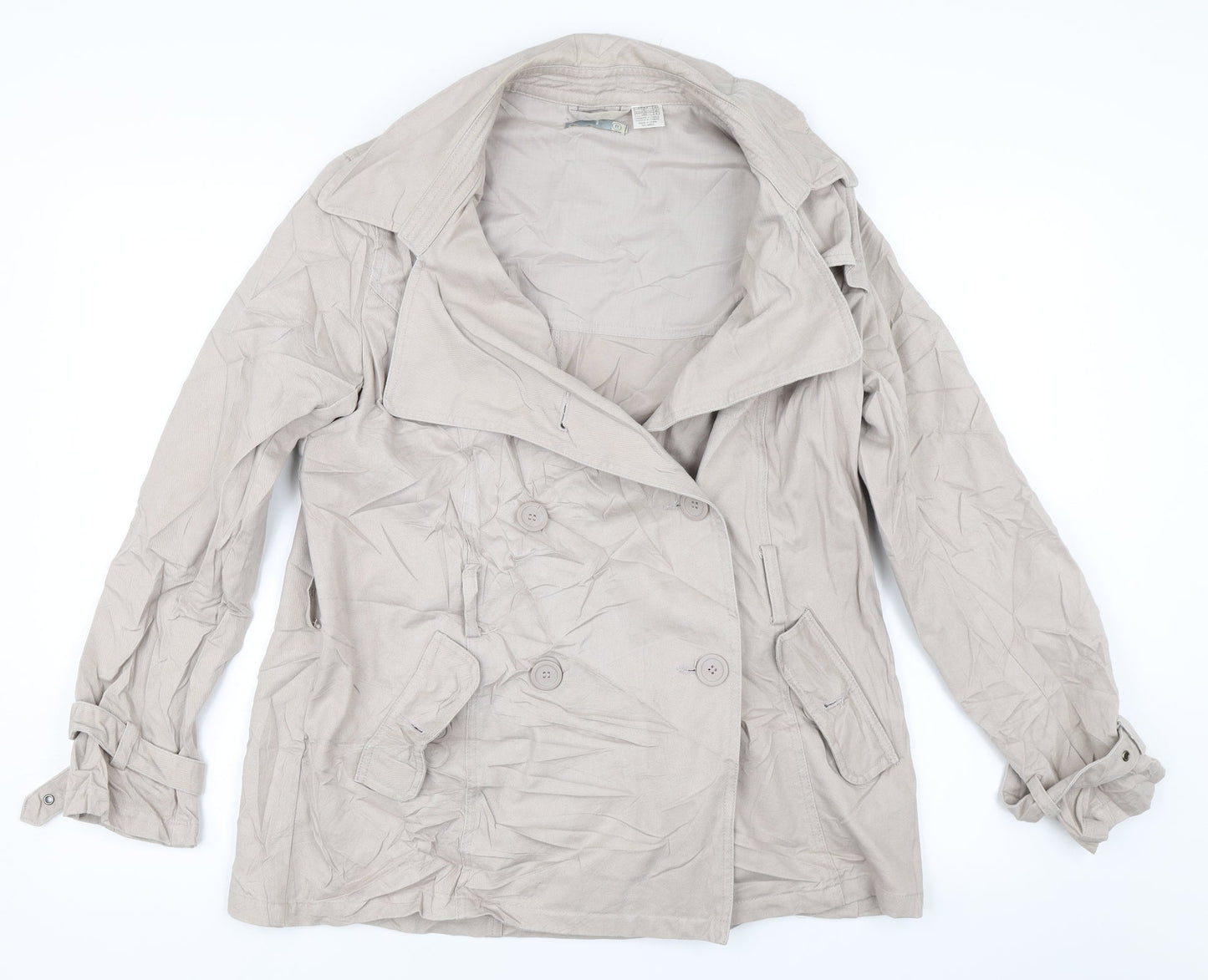 Womens UK Size 12 Preworn Beige Jacket