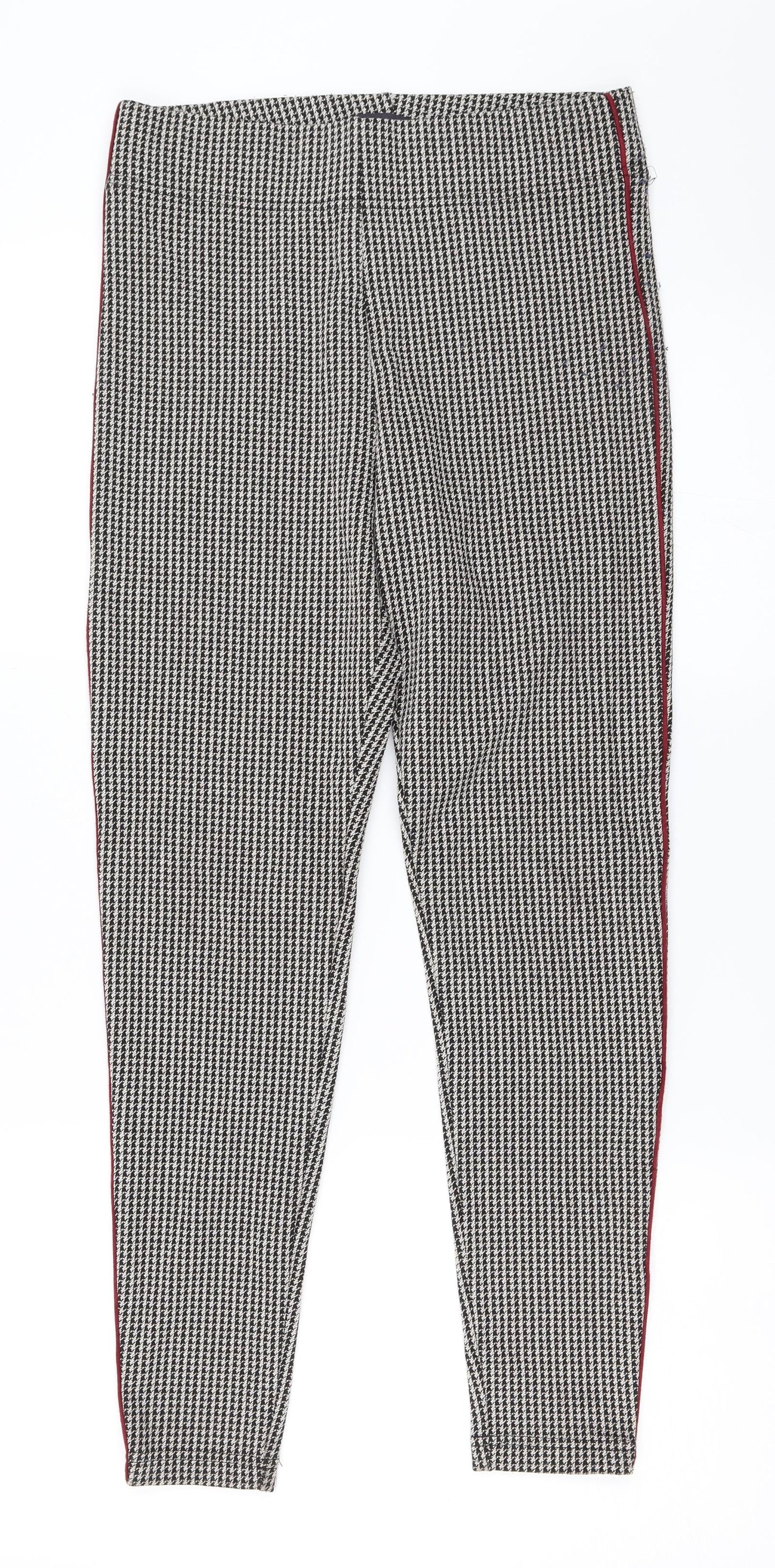 Womens UK Size 8 Marks and Spencer Regular Fit Capri Black Trousers