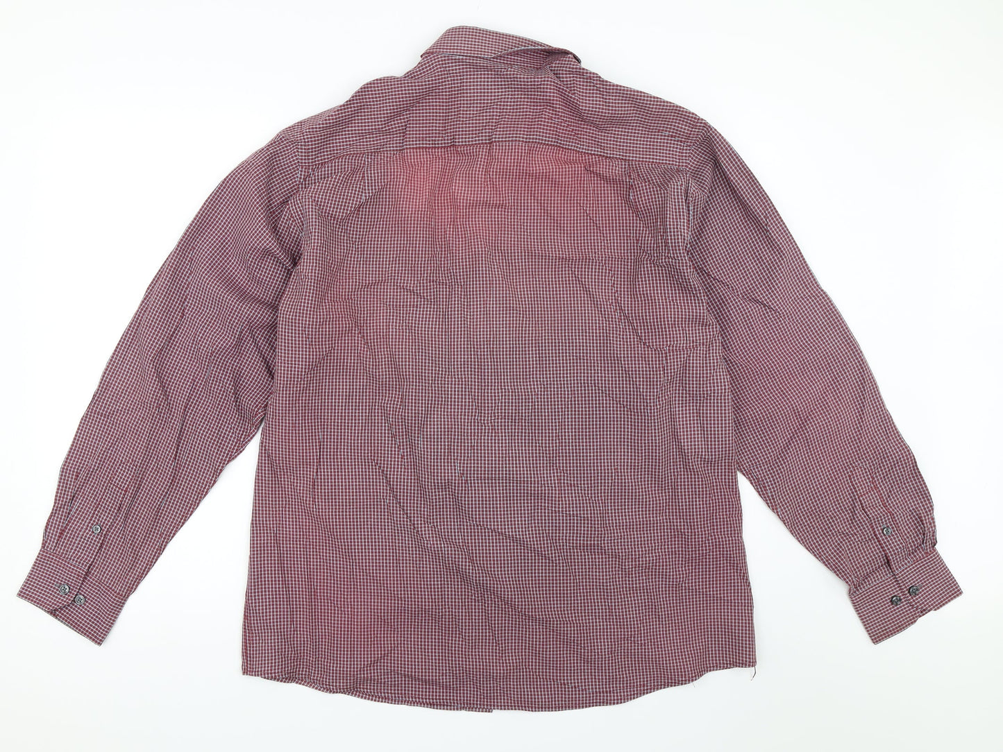 George Mens Red    Button-Up Size 16.5