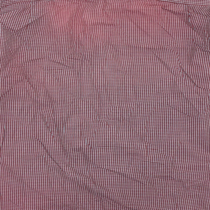 George Mens Red    Button-Up Size 16.5