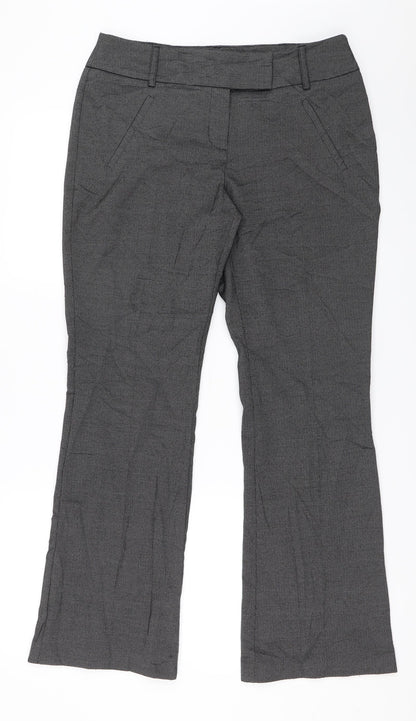 George Womens Grey   Trousers  Size 12 L29 in