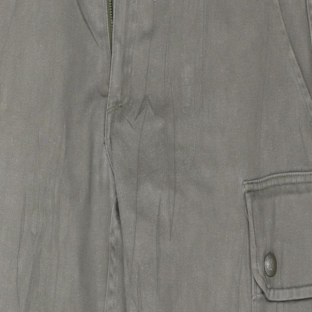 Womens UK Size S Nasty Gal Regular Fit Jegging Green Trousers