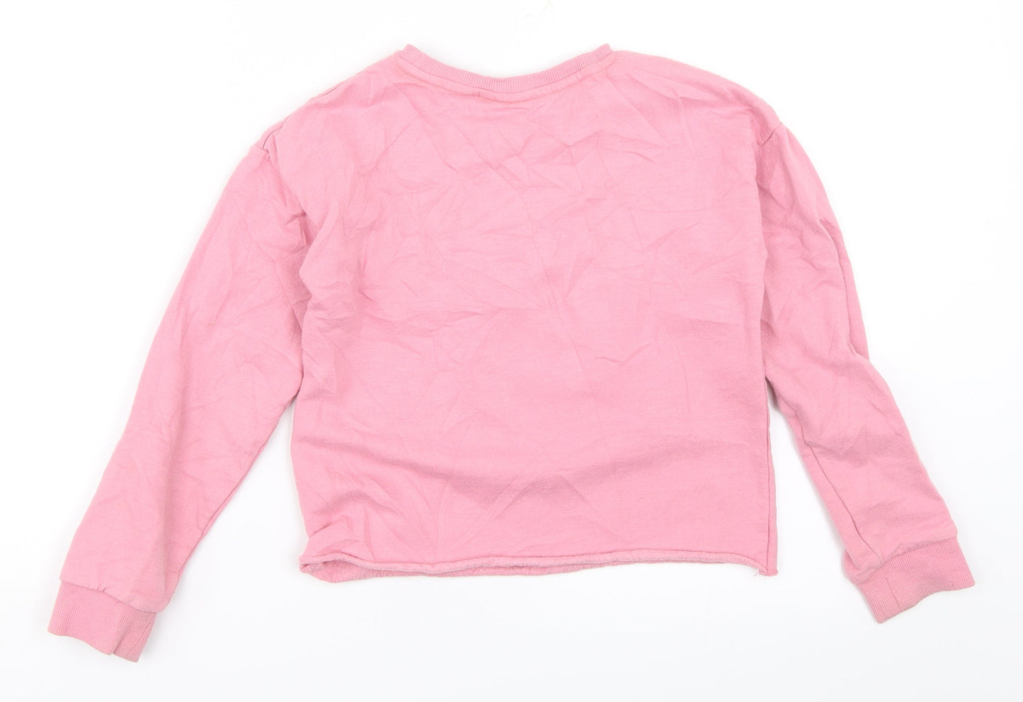 Matalan Girls Pink   Pullover Sweatshirt Size 9 Years
