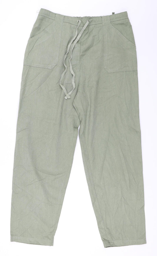Classics Womens Green   Trousers  Size 16 L27.5 in