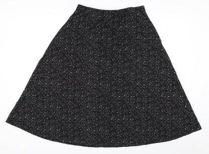 H&M Womens Black   Flare Skirt Size M