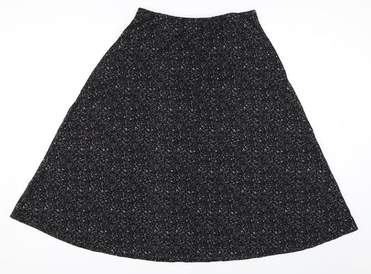 H&M Womens Black   Flare Skirt Size M