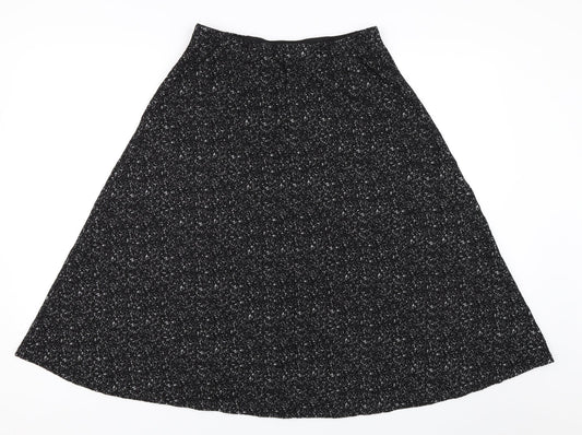 H&M Womens Black   Flare Skirt Size M