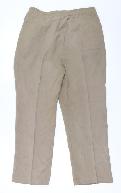 Preworn Womens Beige   Trousers  Size 16 L25 in