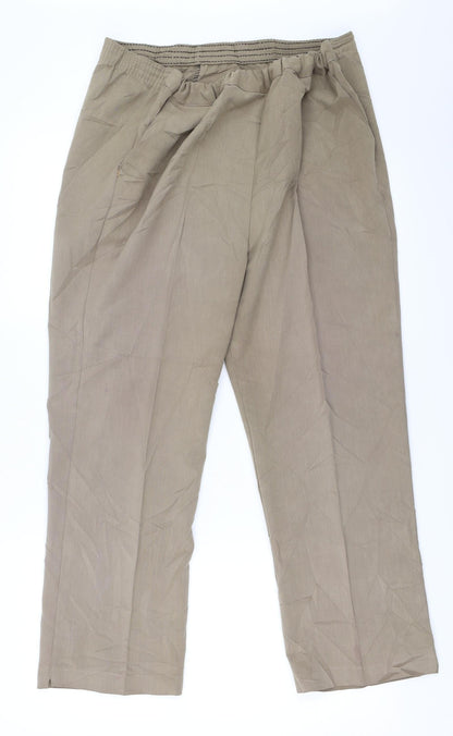 Preworn Womens Beige   Trousers  Size 16 L25 in