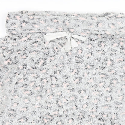 F&F Womens Grey Animal Print  Pullover Sweatshirt Size M