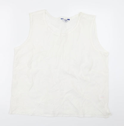 Womens UK Size 18 Happit White Basic Tank