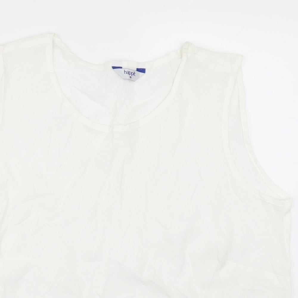 Womens UK Size 18 Happit White Basic Tank