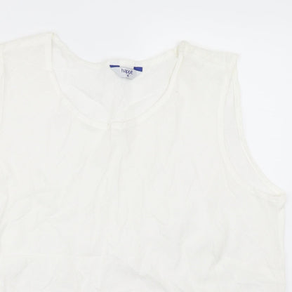 Womens UK Size 18 Happit White Basic Tank