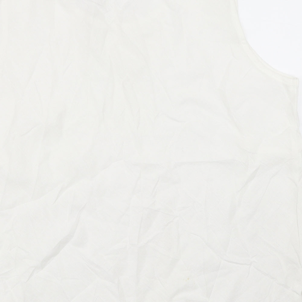 Womens UK Size 18 Happit White Basic Tank
