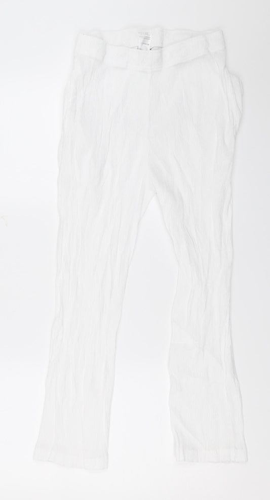 Womens UK Size 14 Damart Regular Fit  White Trousers