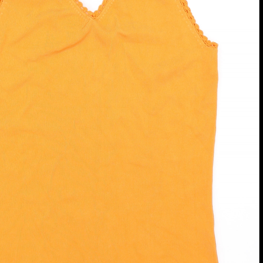 New Sensation Womens Orange   Basic Tank Size L