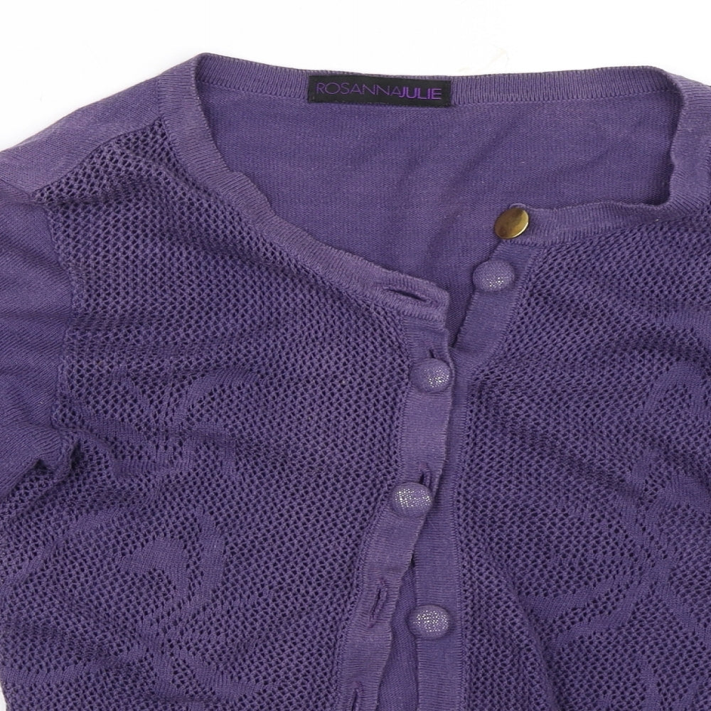 RosannaJule Womens Purple   Cardigan Jumper Size 36