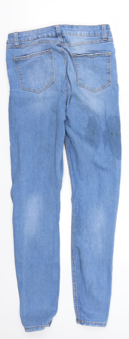 Womens UK Size 28 in Preworn Regular Fit Skinny Blue Jeans
