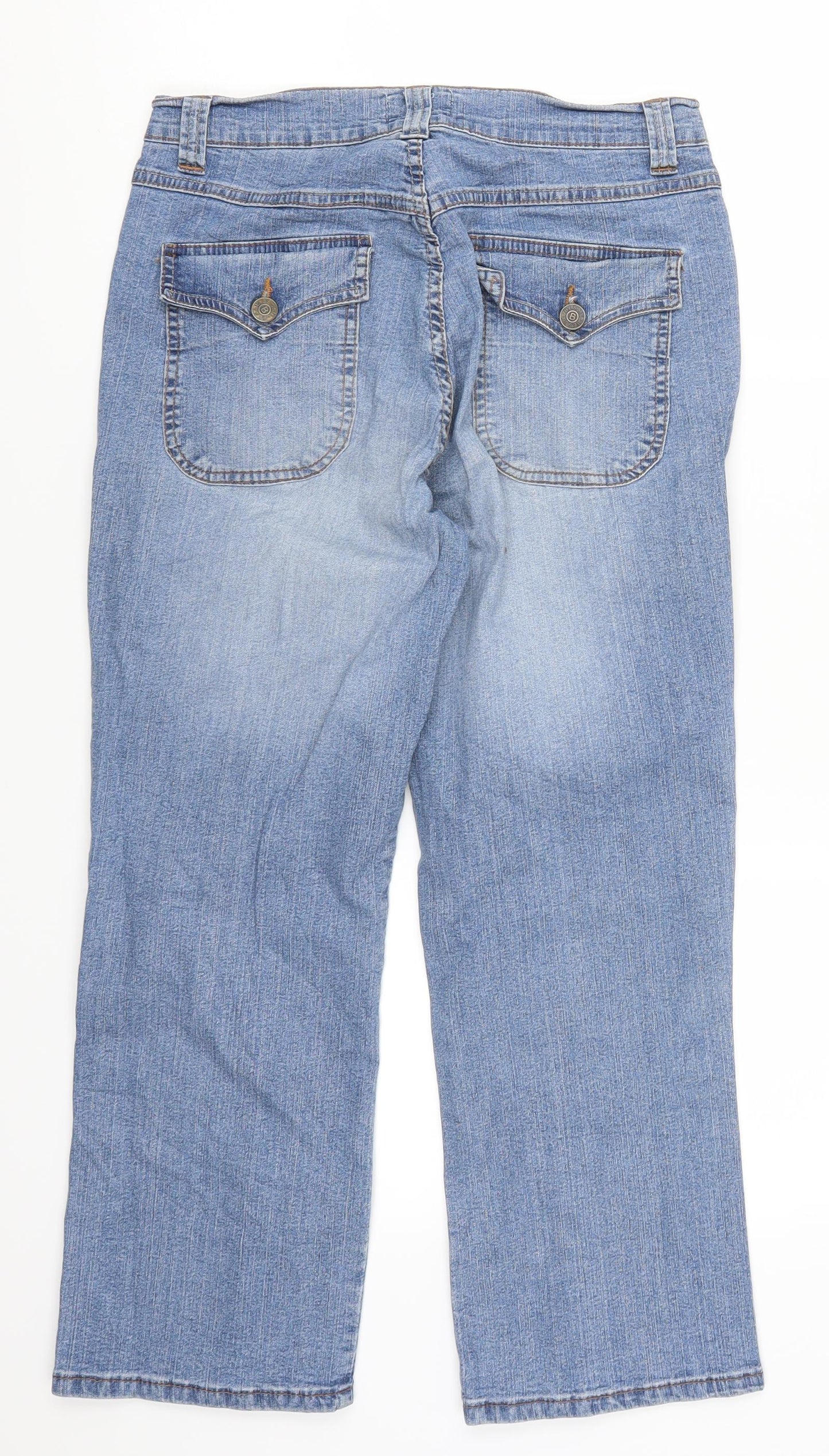 Bessie Womens Blue  Denim Cropped Jeans Size 29 in L23 in