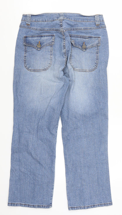 Bessie Womens Blue  Denim Cropped Jeans Size 29 in L23 in
