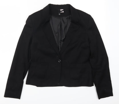 H&M Womens Black   Jacket Suit Jacket Size 14