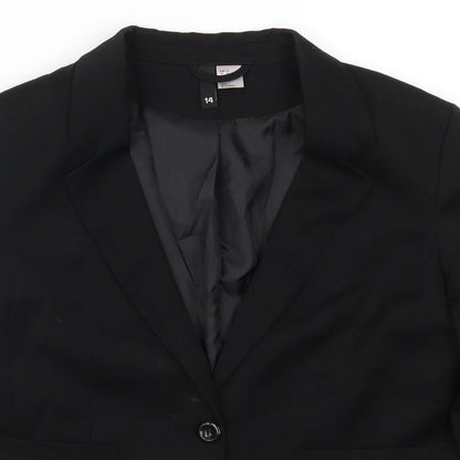 H&M Womens Black   Jacket Suit Jacket Size 14