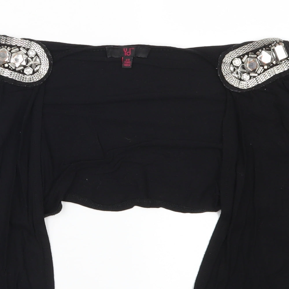 Young Dimension Girls Black   Cardigan Jumper Size 9-10 Years