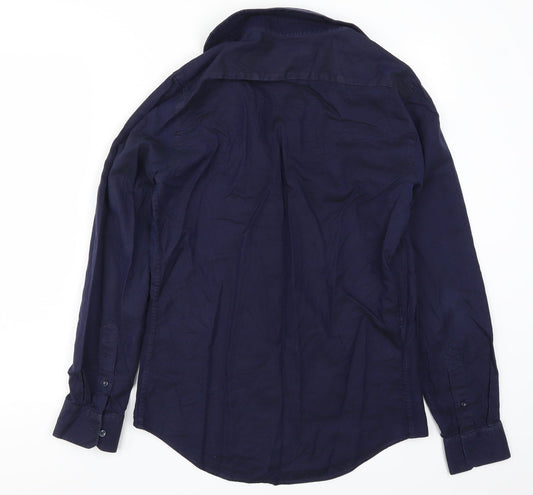 Zara Man Mens Blue    Button-Up Size S