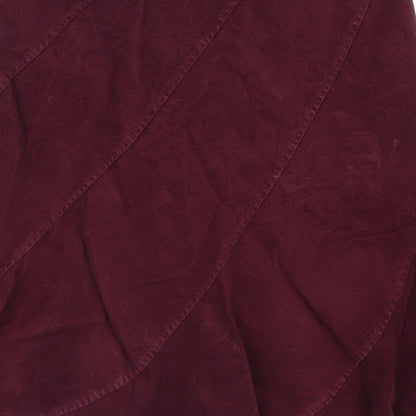 Ice Womens Purple  Corduroy Flare Skirt Size 32 in