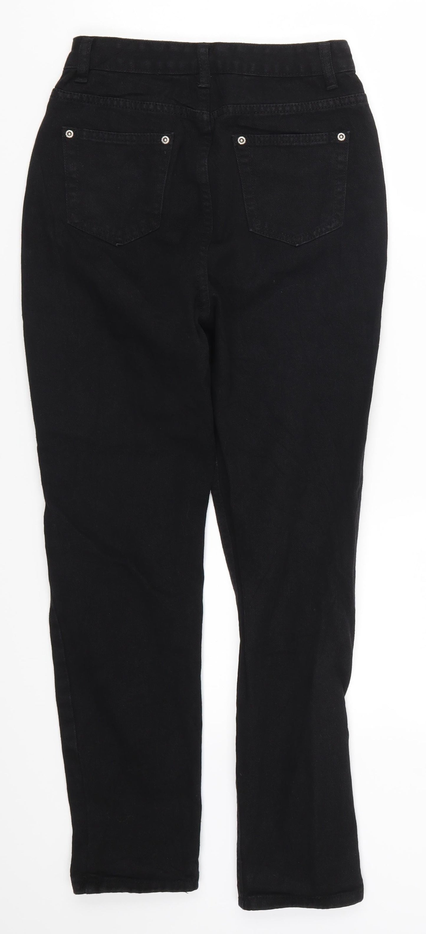 Boohoo Womens Black  Denim Mom Jeans Size 6 L27 in