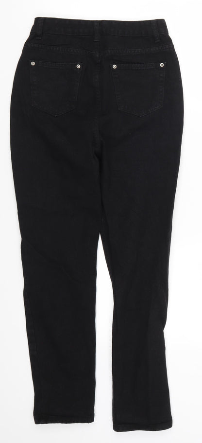 Boohoo Womens Black  Denim Mom Jeans Size 6 L27 in