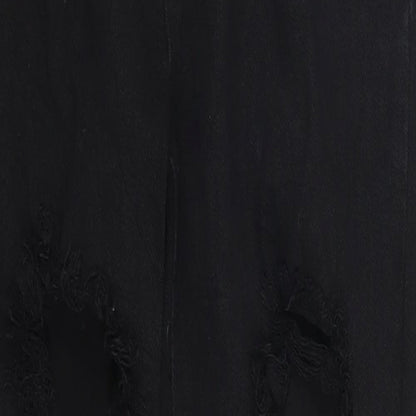 Boohoo Womens Black  Denim Mom Jeans Size 6 L27 in