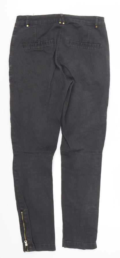 H&M Womens Grey  Denim Skinny Jeans Size 6 L25.5 in