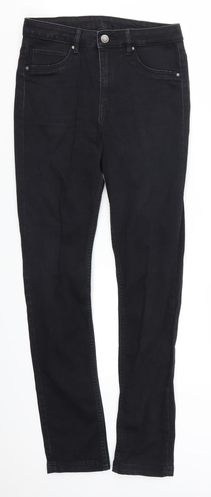 Womens UK Size 28 in H&M Regular Fit Skinny Black Jeans