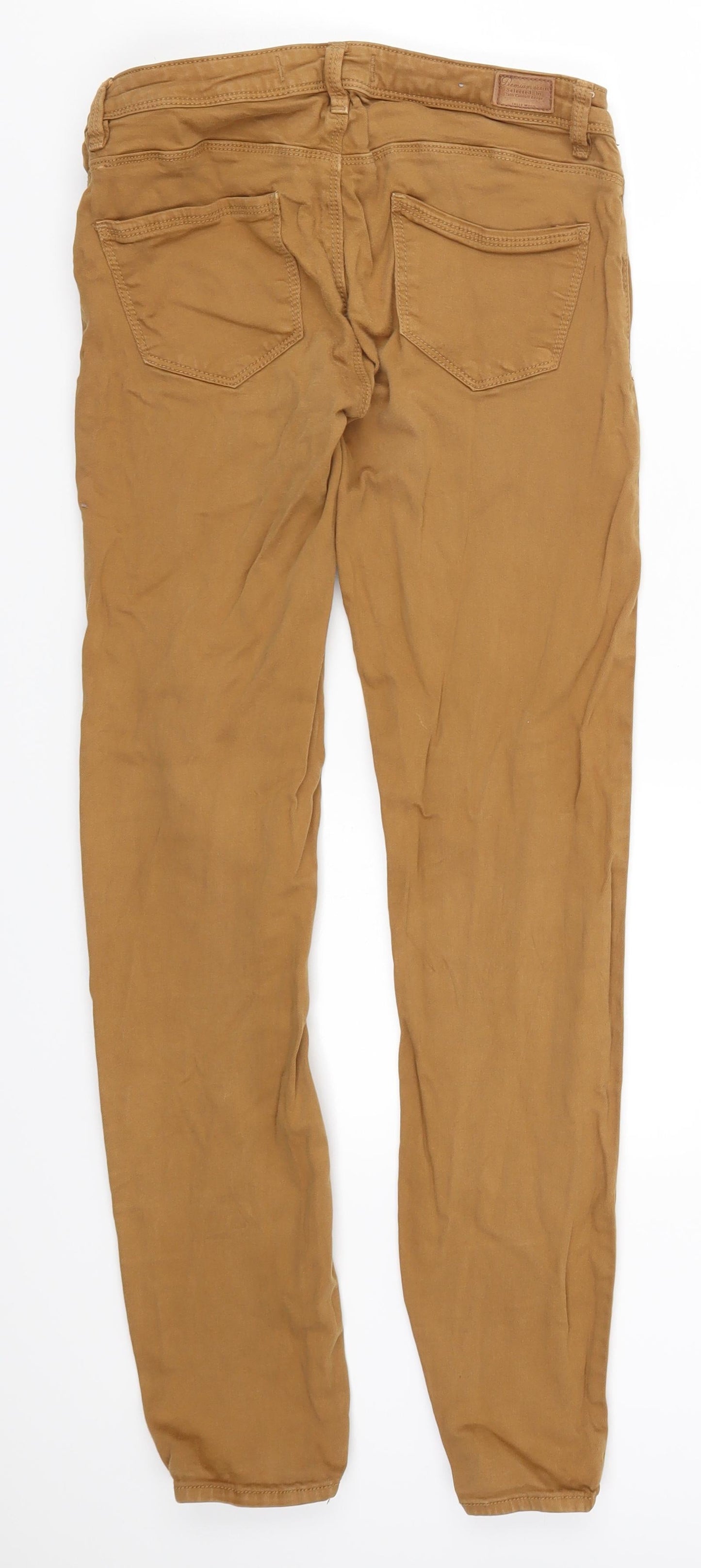 Womens UK Size 8 TALLY WEiJL Regular Fit Skinny Brown Jeans