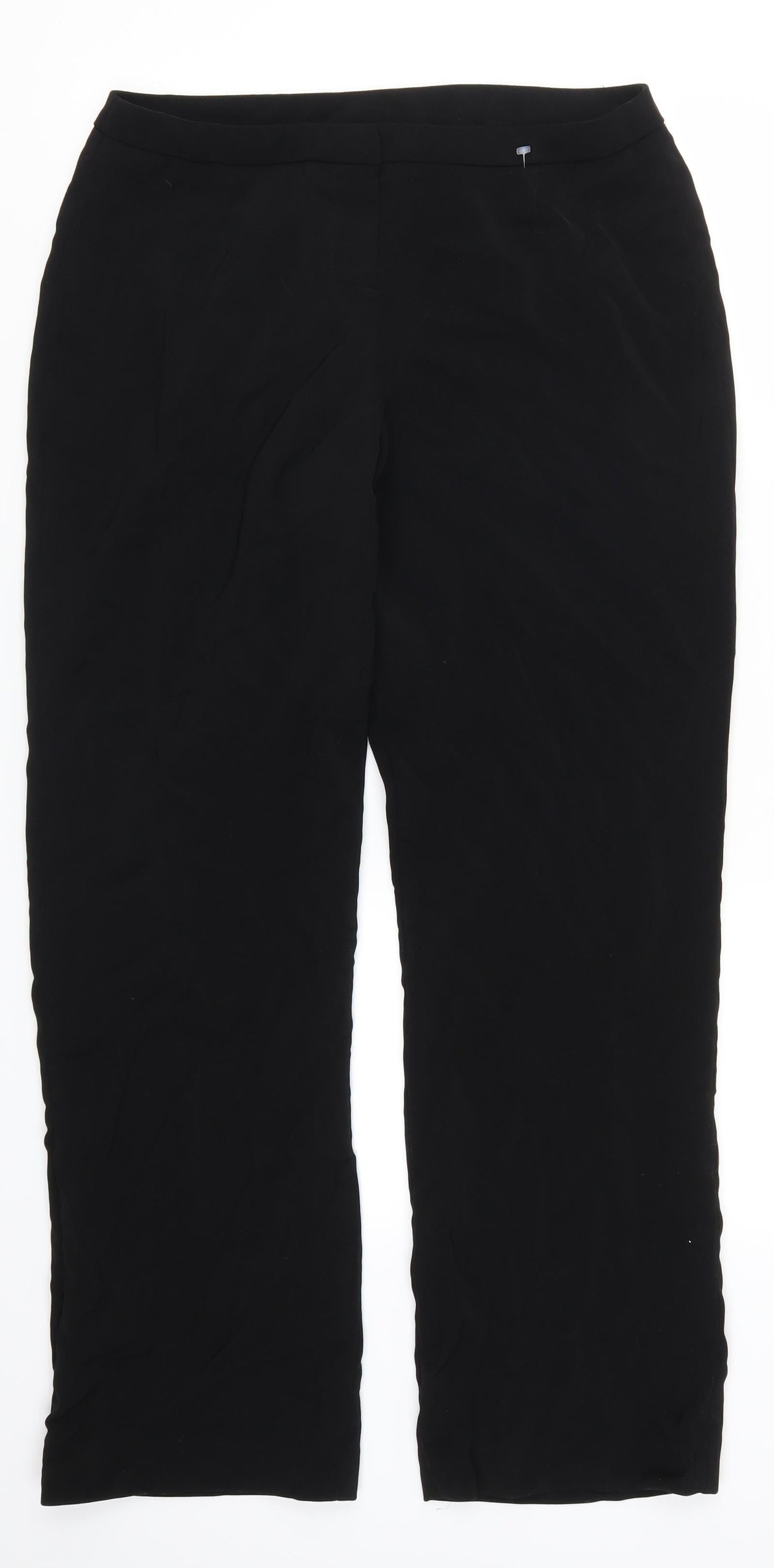 AMARANTO Womens Black   Trousers  Size 14 L29 in