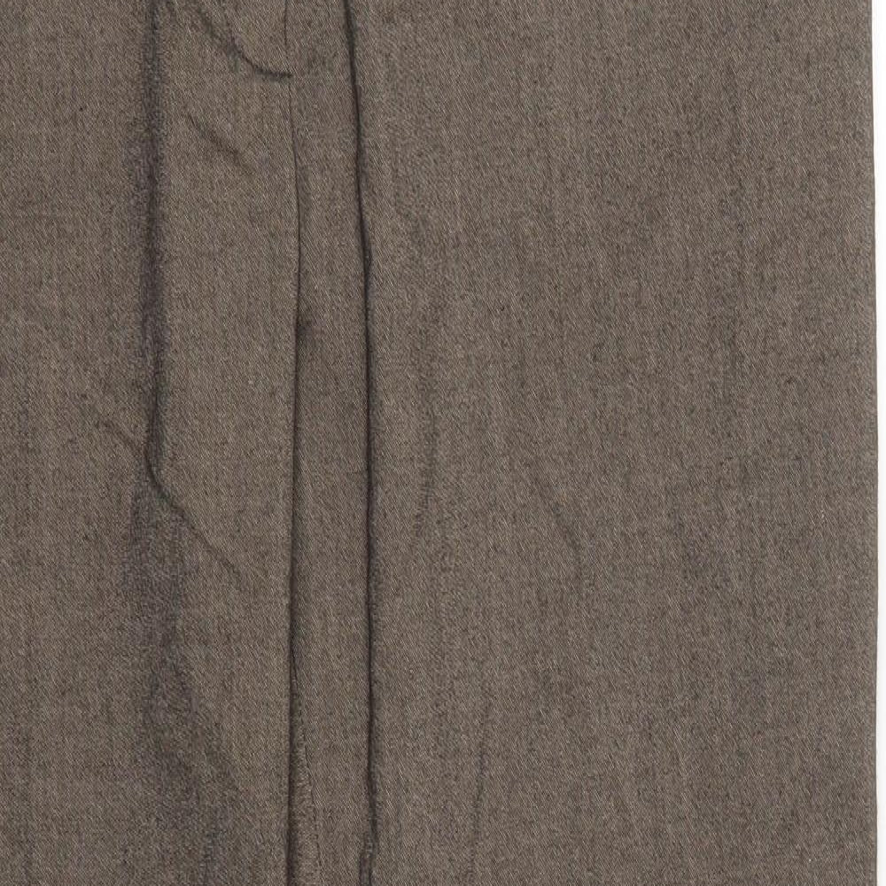 Womens UK Size 18 Preworn Regular Fit  Brown Trousers