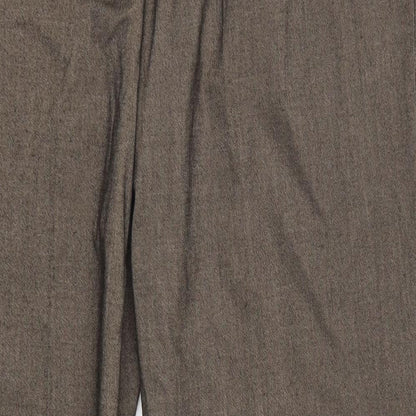 Womens UK Size 18 Preworn Regular Fit  Brown Trousers