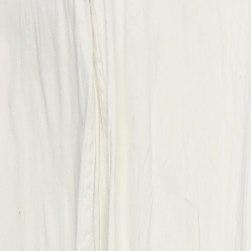 Womens UK Size M Gina Tricot Regular Fit Skinny White Jeans